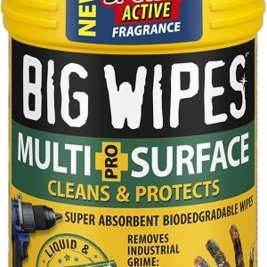 BIG WIPES (greentop) 4X4 H/D WIPES-TUB OF 80